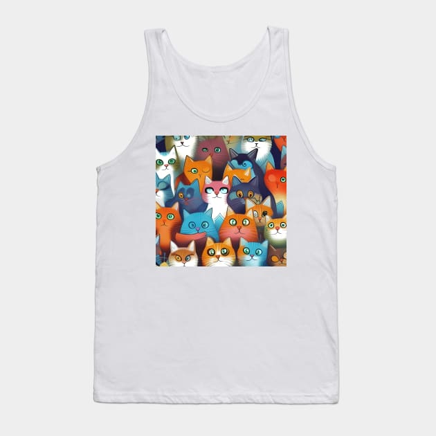Cats and More Cats Tank Top by AlienMirror